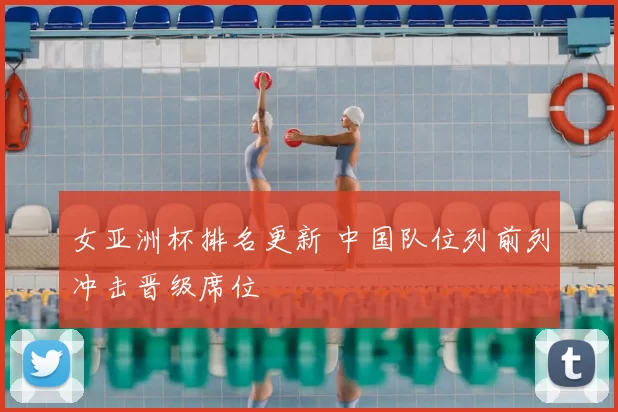 女亚洲杯排名更新 中国队位列前列冲击晋级席位